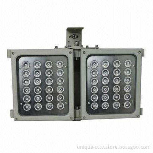 IR Illuminator with 24pcs 2W Dot-matrix IR LED, Low Light Decay and Long Service Lifespan